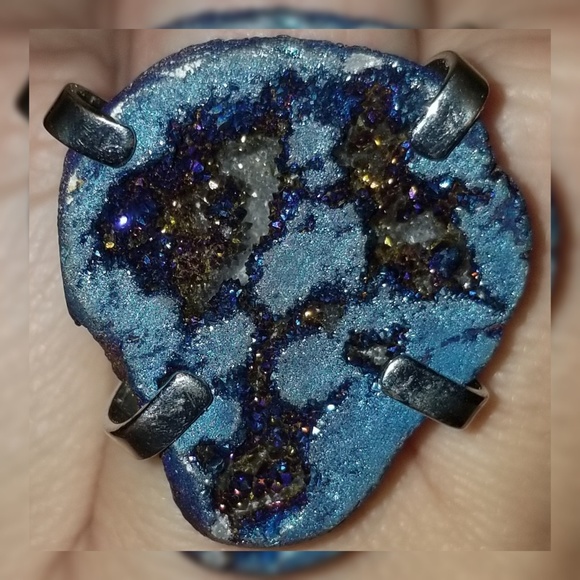 Natural Stone Ring Adjustable - Picture 1 of 1